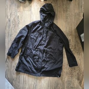 Torrid Hooded Raincoat Jacket - Black